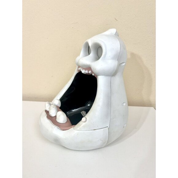 Rare Gemmy Big Mouth Ghost Halloween Animated Talking Candy Bowl Motion Sensor - Picture 3 of 12